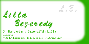 lilla bezeredy business card